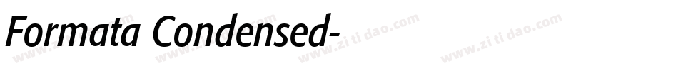 Formata Condensed字体转换